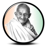 celebrities & Mahatma Gandhi free transparent png image.