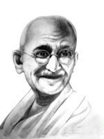 celebrities & Mahatma Gandhi free transparent png image.