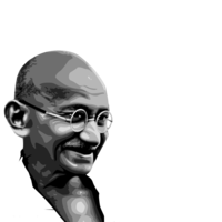 celebrities & Mahatma Gandhi free transparent png image.