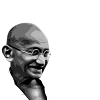 celebrities & mahatma gandhi free transparent png image.