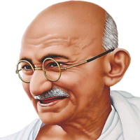 celebrities & Mahatma Gandhi free transparent png image.