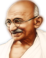 celebrities & Mahatma Gandhi free transparent png image.