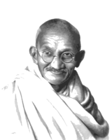 celebrities & Mahatma Gandhi free transparent png image.