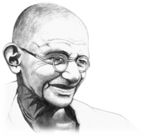 celebrities & Mahatma Gandhi free transparent png image.