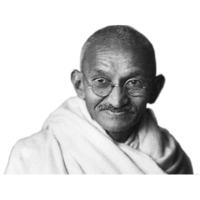 celebrities & mahatma gandhi free transparent png image.