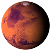 nature & Mars free transparent png image.