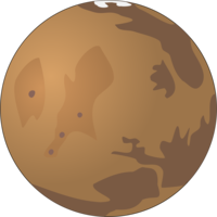 nature & Mars free transparent png image.