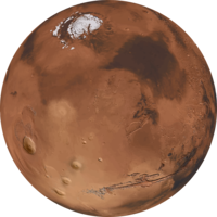 nature & Mars free transparent png image.