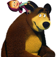 heroes & masha and the bear free transparent png image.