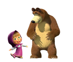 heroes & Masha and the bear free transparent png image.