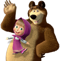 heroes & Masha and the bear free transparent png image.