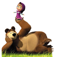 heroes & masha and the bear free transparent png image.