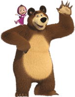 heroes & masha and the bear free transparent png image.