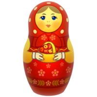 objects & Matryoshka doll free transparent png image.