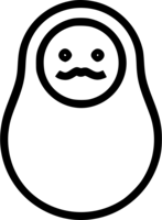 objects & Matryoshka doll free transparent png image.