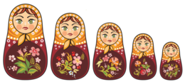 objects & matryoshka doll free transparent png image.