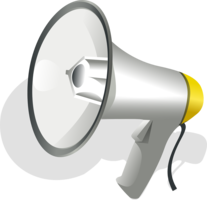 technic & Megaphone free transparent png image.