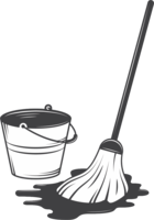 objects & Mop free transparent png image.