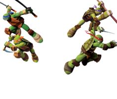 heroes & Ninja Turtles free transparent png image.