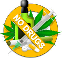 words phrases & no drugs free transparent png image.