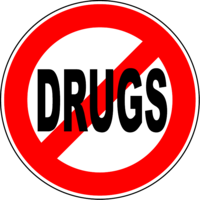 words phrases & No drugs free transparent png image.