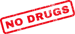 words phrases & No drugs free transparent png image.