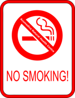 words phrases & No smoking free transparent png image.