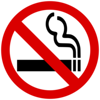 words phrases & No smoking free transparent png image.
