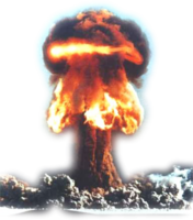 weapons & Nuclear explosion free transparent png image.
