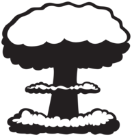 weapons & Nuclear explosion free transparent png image.