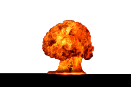 weapons & Nuclear explosion free transparent png image.