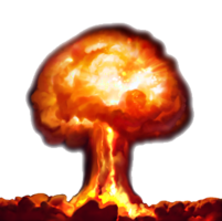 weapons & Nuclear explosion free transparent png image.