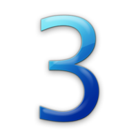numbers & 3 free transparent png image.