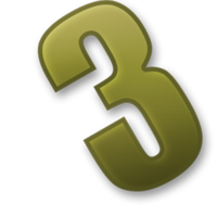 numbers & 3 free transparent png image.