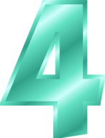 numbers & 4 free transparent png image.