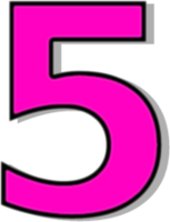 numbers & 5 free transparent png image.