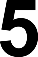 numbers & 5 free transparent png image.