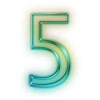 numbers & 5 free transparent png image.