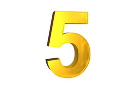 numbers & 5 free transparent png image.