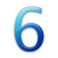 numbers & 6 free transparent png image.