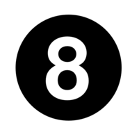 numbers & 8 free transparent png image.