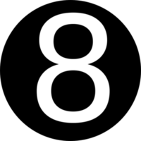 numbers & 8 free transparent png image.