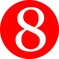 numbers & 8 free transparent png image.