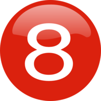numbers & 8 free transparent png image.