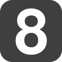 numbers & 8 free transparent png image.