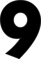 numbers & 9 free transparent png image.