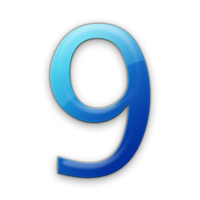 numbers & 9 free transparent png image.