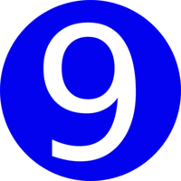 numbers & 9 free transparent png image.