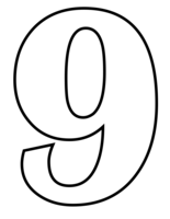 numbers & 9 free transparent png image.