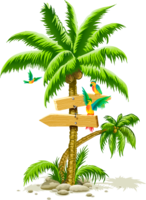 nature & Palm tree free transparent png image.